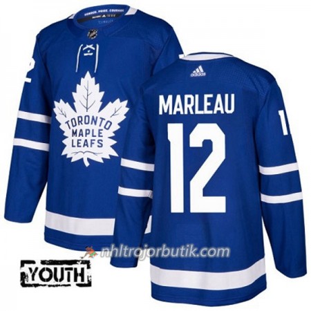 Barn Ishockey Toronto Maple Leafs Tröja Patrick Marleau 12 Adidas 2017-2018 Blå Authentic